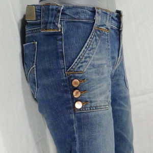 HIPPIE JEANS (SZ 26) BOOT CUT MED BLUE